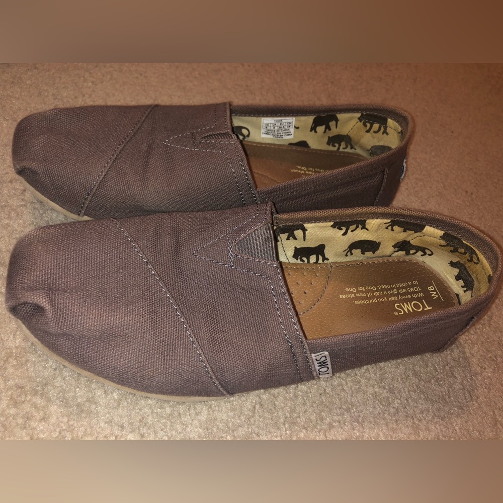 Gray TOMS shoes